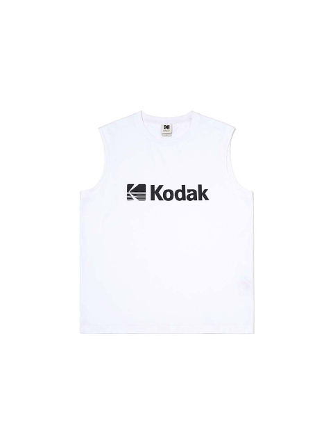 티셔츠,티셔츠 - 코닥 어패럴 (KODAK Apparel) - 에센셜 워딩 슬리브리스 WHITE