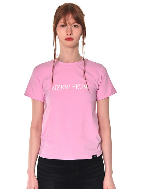 지제뮤지엄]V LINE SPORTY T-SHIRTS (WHITE)
