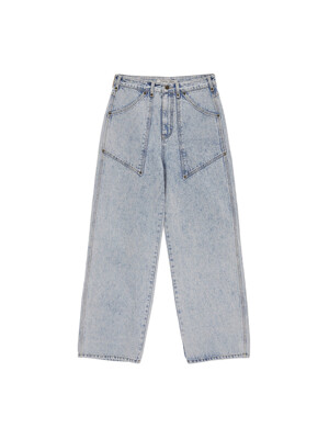 RIVET POINT DENIM PANTS IN BLUE