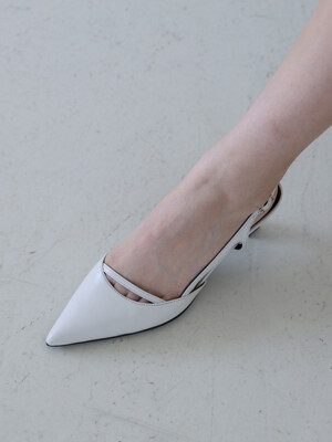 line slingback shoes_23535_ivory