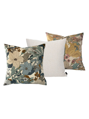 CUSHION SET - B (ROSALINE GREY, OATMEAL, ROSALINE BEIGE)