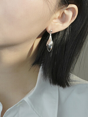 [Silver925] Flower bud earrings_Crystal