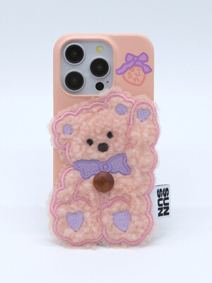 SUN CASE PATCH HI BEAR PEACH