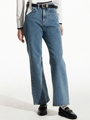 [WOMAN] STRAIGHT WIDE JEANS CLASSIC BLUE