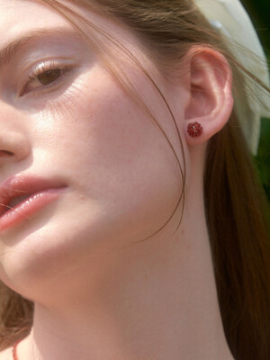 Petit Crystal Flower Earrings (L242MER090)