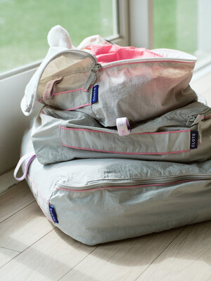 TRAVEL POUCH SET - MISTY GREY