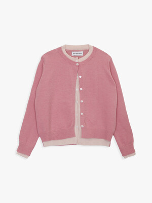 LAYERED CARDIGAN_PINK