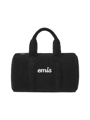 SHEARLING DUFFLE BAG-BLACK