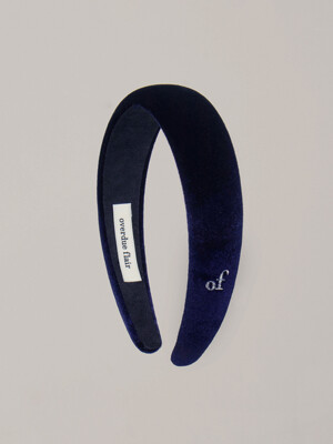 OF VELVET HAIRBAND_NAVY