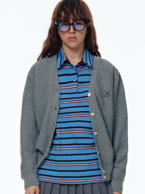 CENTAUR BASIC KNIT CARDIGAN_DARK GREY