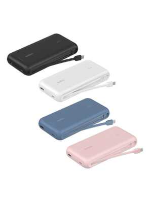 벨킨 C타입 케이블 일체형 30W 20000mAh 고속 충전 보조배터리 BPB024fq