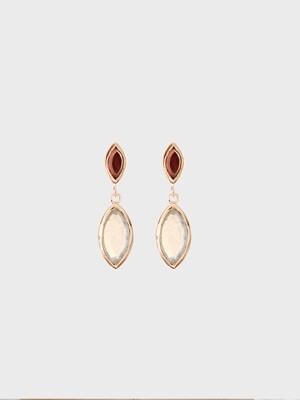 dell garnet 2 earring