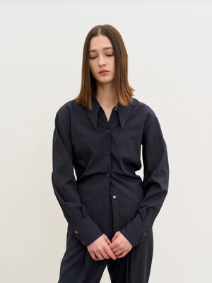 Ruched blouse (Dark grey)