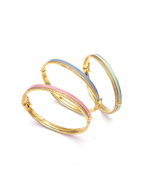 Rainbow Enamel Bangle