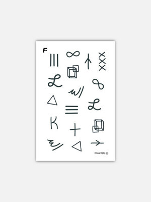 Hieroglyph 타투 스티커