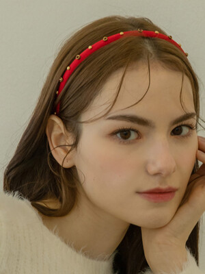 Up Up Hairband_red