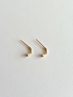 Mini sprout earring [silver/gold]