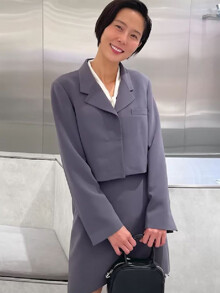 아우터 - 프론트로우 (FRONTROW) - [Drama Signature] Cropped Tailored Blazer_4color