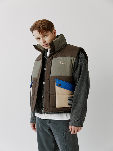아우터 - 아웃오브트렁크 (OUT OF TRUNK) - OOT Color Block Vest