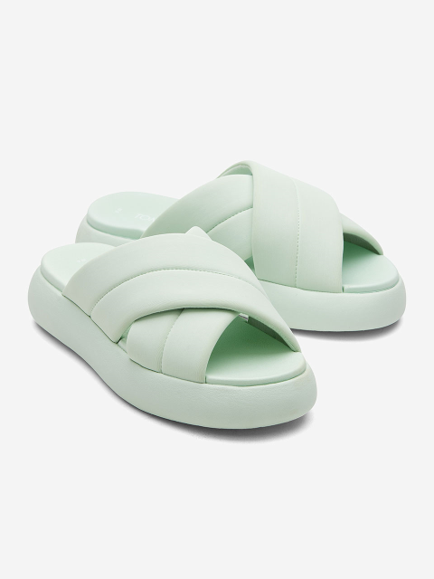 뮬/슬리퍼,뮬/슬리퍼 - 탐스 (TOMS) - 탐스 알파가타 맬로우 크로스오버 여성 슬라이드 연두