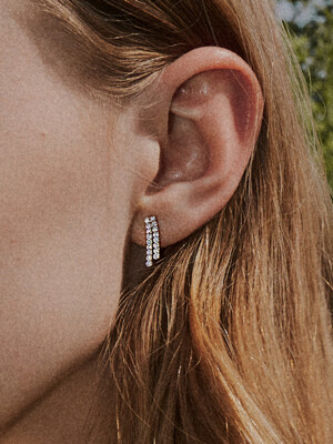 Mini tennis earrings [sv925]