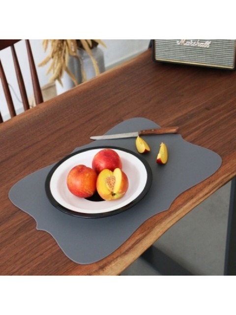 키친 - 테이블앤테이블 (Table&Table) - 실리콘 엔틱 보드 식탁매트 - 쿨그레이