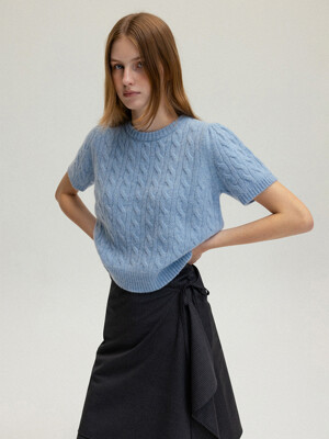 Bella half sleeve knit (blue)