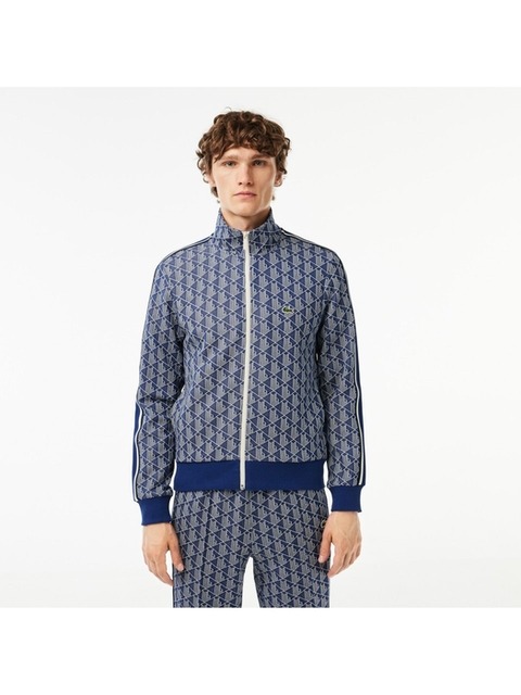 티셔츠 - 라코스테 (LACOSTE) - 남성 모노그램 하이넥 집업 트랙탑 SH1368-53N QIE