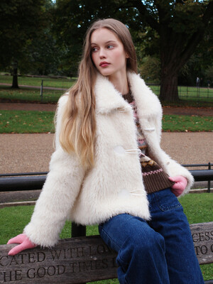 MARAIS Eco Fur Duffle Coat(마레)_IVORY