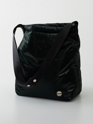 Glossy padding bag_Green