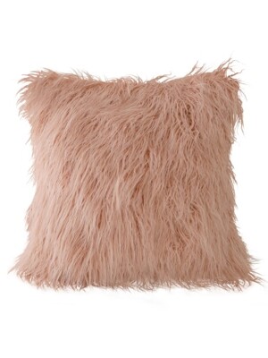 러블리 램 fur 쿠션-핑크