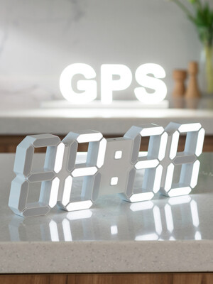 국산 플라이토 위성 GPS 인테리어 LED 벽시계 38cm / 포토사은품