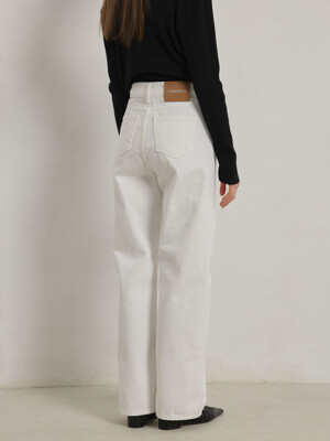 MAYBE WIDE DENIM PANTS (WHITE)