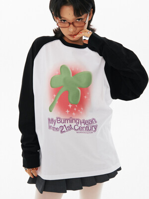 Clover Raglan Long sleeve [Black]