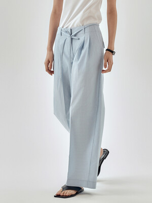 Low-rise Wide Cotton Pants _ 2color