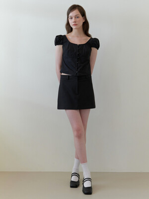kinda basic mini skirt - black