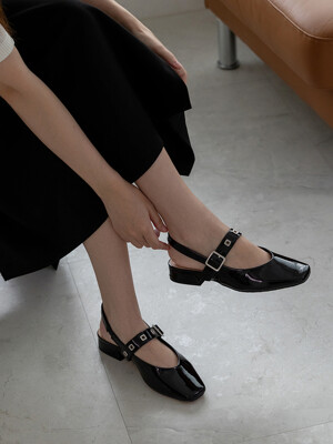 마가리타 슬링백 BLACK 2cm