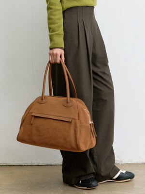 TWO ZIPPER BAG SUEDE ORIGINAL_3COLORS