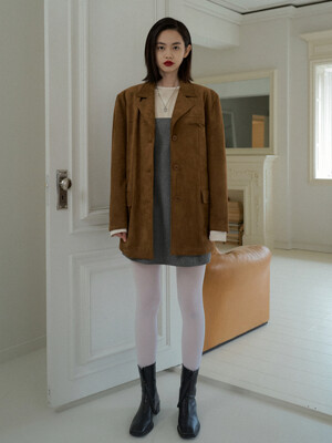 CLASSIC SUEDE JACKET_CAMEL