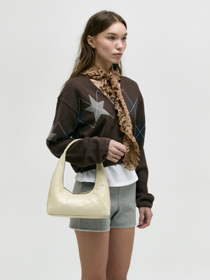 HOBO SHOULDER_blond wood crinkle