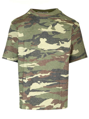 [아크네 스튜디오] SS24  반팔 티셔츠 BL0374AB6-KHAKI GREEN