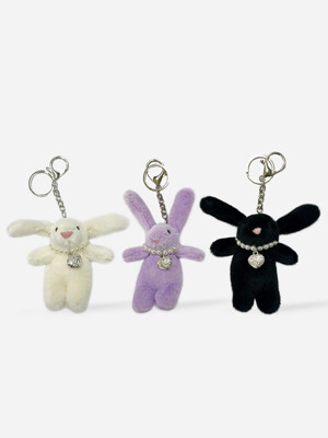 러브 미 래빗 키링 3color 인형 열쇠고리 백참