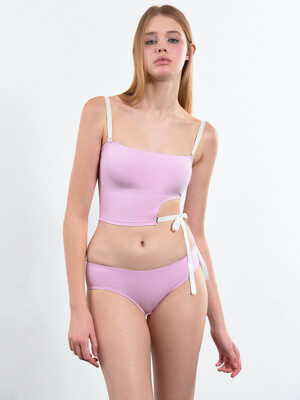 컷아웃 하프탑 비키니브라 (Lavender Pink)