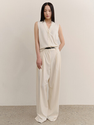 Tesia Cotton Vest Cream