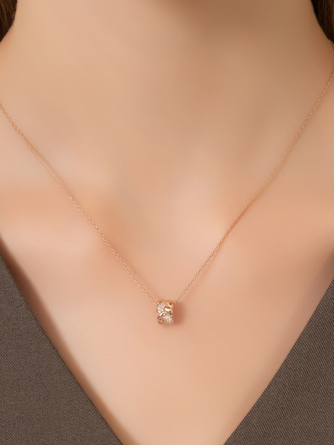 엘르주얼리 루미 트위스트 목걸이 ELBRNN253 (14K Gold Plated)