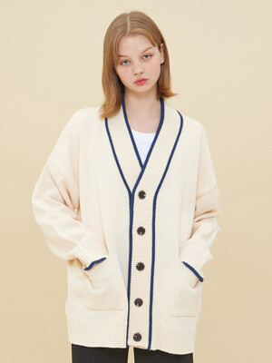 COLORATION KNIT CARDIGAN_IVORY