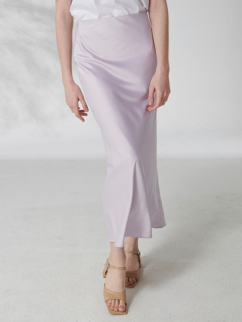 스커트 - 옵세스 (Obsess) - ONOF bias silket skirt (purple)