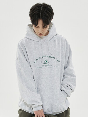 OUTDOOR CLUB HOODIE (WHITE-OATMEAL)