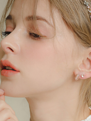 Hexagonal Shape Moonstone Silver Gemstone Earrings M03694