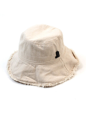 Side Thunder Ivory Vintage Over Bucket Hat 버킷햇